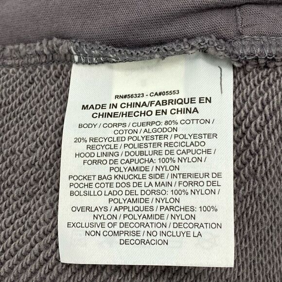 Chicago Bulls Nike Mens Showtime Hoodie Gray Heathered Drawstring Sweatshirt S - Picture 8 of 8